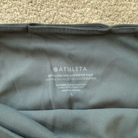 Athleta Ultra High Rise Elation 7/8 Leggings – Size Small – Blue Grey - Picture 3 of 3